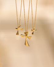 Charger l'image dans la galerie, Pendentif croix avec plaque Or/Argent